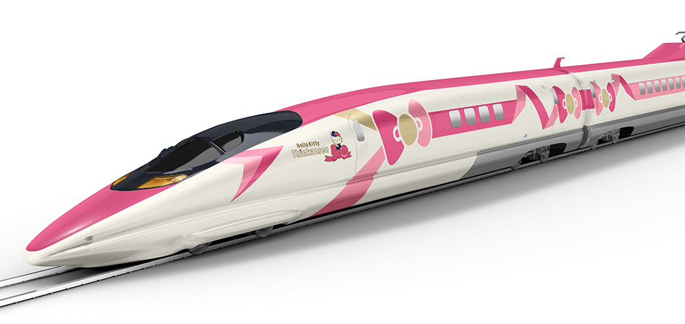 彩繪日本人氣吉祥物Hello Kitty的日本山陽新幹線列車今天發車,除了外觀很Kitty,車內也有專區可跟Kitty合影,讓約400名粉絲擠爆博多站月台。 圖:JR西日本Hello Kitty新幹線特設官網 彩繪日本人氣吉祥物Hello Kitty的日本山陽新幹線列車今天發車,除了外觀很Kitty,車內也有專區可跟Kitty合影,讓約400名粉絲擠爆博多站月台。 圖:JR西日本Hello Kitty新幹線特設官網
