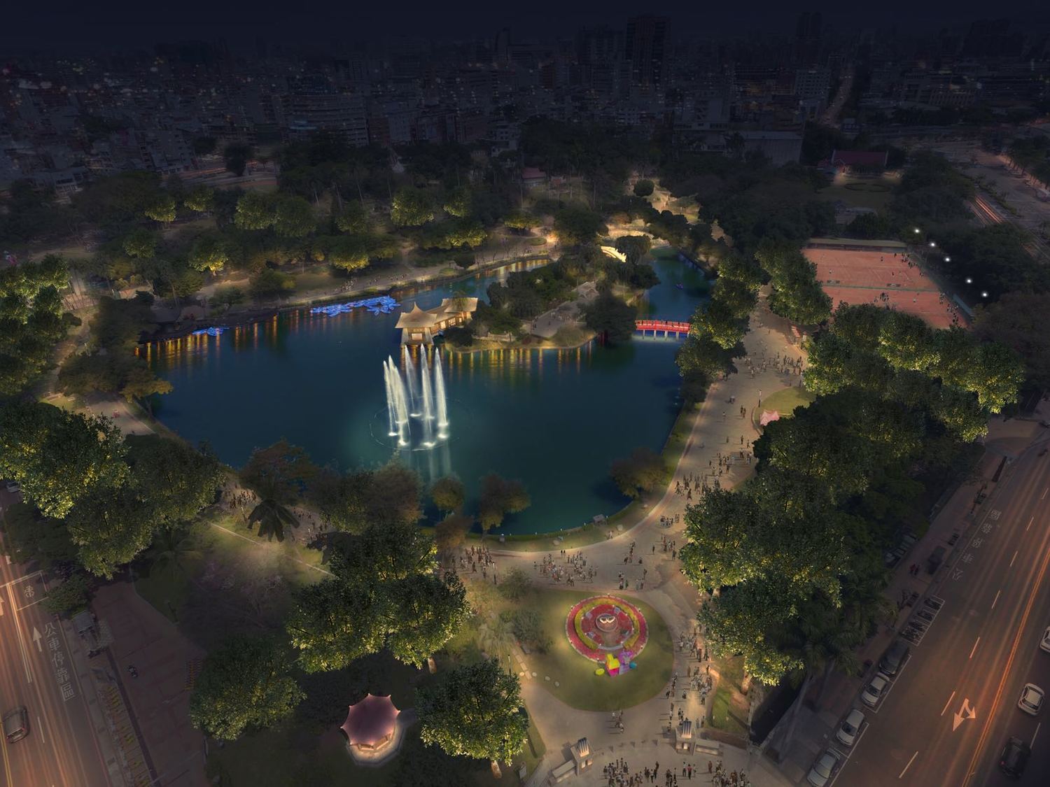 台中市指標性的台中公園將推動台中公園光環境再造計畫,包含5大取景地的日月湖、湖心亭、中正橋、中山橋等湖邊環境。 台中市指標性的台中公園將推動台中公園光環境再造計畫,包含5大取景地的日月湖、湖心亭、中正橋、中山橋等湖邊環境。