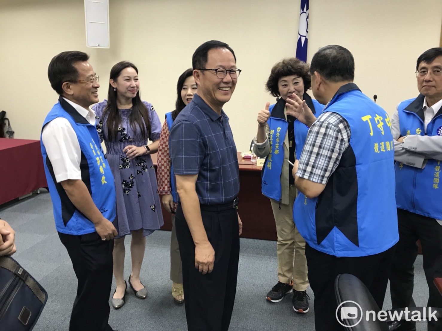 台北市黨部主委黃呂錦茹。 台北市黨部主委黃呂錦茹。