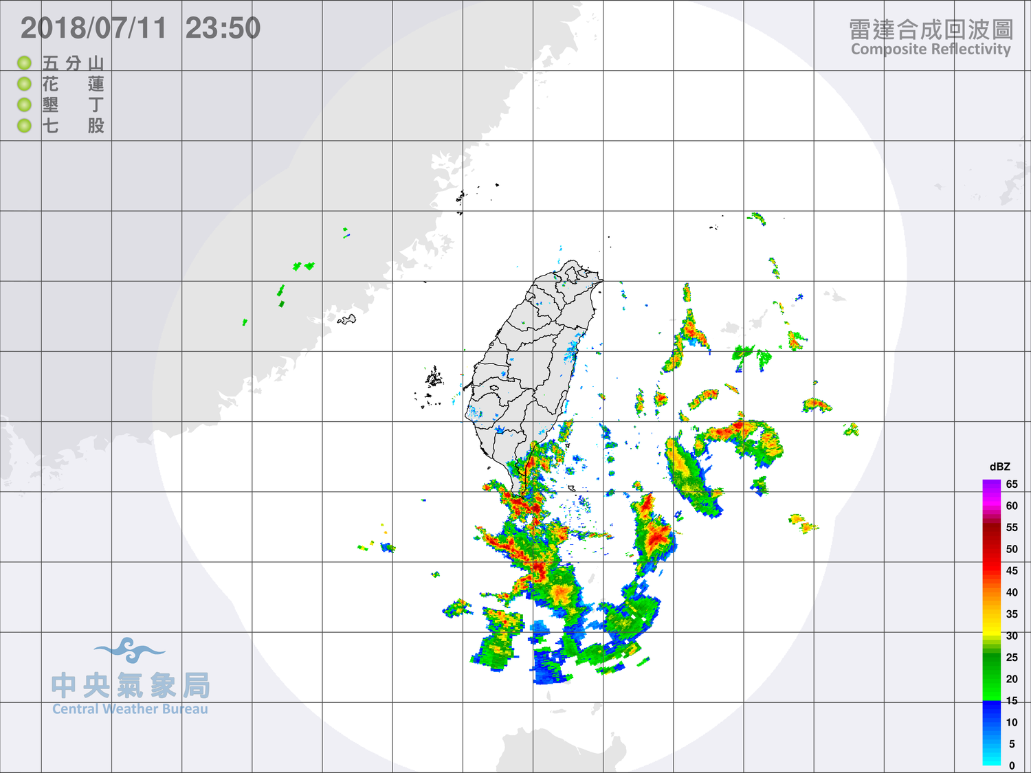 受到南方雲系北移影響,花、東地區及恆春半島,以及南部及宜蘭等地都會出現午後雷陣雨或大雨的天氣型態。 圖:中央氣象局提供 受到南方雲系北移影響,花、東地區及恆春半島,以及南部及宜蘭等地都會出現午後雷陣雨或大雨的天氣型態。 圖:中央氣象局提供