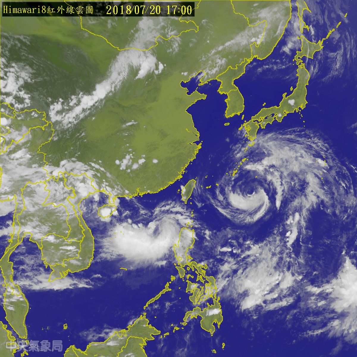 氣象局預報員陳川芳提到,目前在南海海面上的熱帶擾動生成,並持續增強發展當中,不排除最快今晚就會生成另一個熱帶低氣壓。 圖:中央氣象局提供 氣象局預報員陳川芳提到,目前在南海海面上的熱帶擾動生成,並持續增強發展當中,不排除最快今晚就會生成另一個熱帶低氣壓。 圖:中央氣象局提供