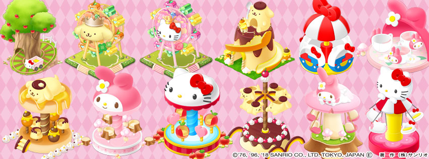《Hello Kitty夢幻樂園》主打讓玩家能夠親手佈置屬於自己的遊樂園,還可以到朋友的遊樂園中參觀與玩耍唷! 圖:網銀國際/提供 《Hello Kitty夢幻樂園》主打讓玩家能夠親手佈置屬於自己的遊樂園,還可以到朋友的遊樂園中參觀與玩耍唷! 圖:網銀國際/提供
