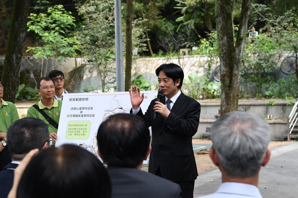 行政院長賴清德視察時致詞。 圖:行政院/提供 行政院長賴清德視察時致詞。 圖:行政院/提供