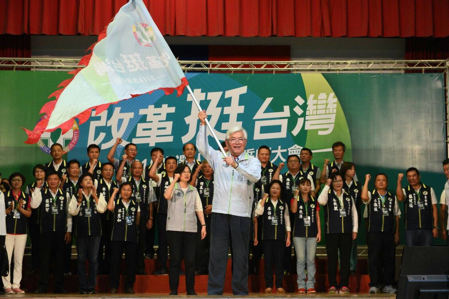 民進黨主席蔡英文在雲林縣造勢情況。 圖:民進黨/提供 民進黨主席蔡英文在雲林縣造勢情況。 圖:民進黨/提供