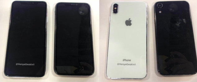新款iPhone9與iPhone X plus實機照。 圖:翻攝推特 新款iPhone9與iPhone X plus實機照。 圖:翻攝推特