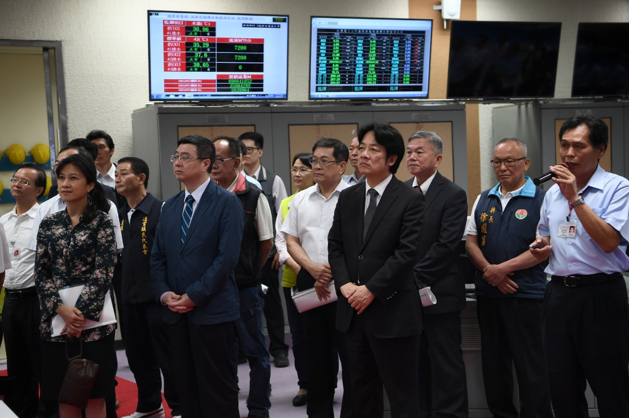 賴清德肯定台電公司具國際專業水準及服務熱忱。 圖:翻攝自行政院官網 賴清德肯定台電公司具國際專業水準及服務熱忱。 圖:翻攝自行政院官網