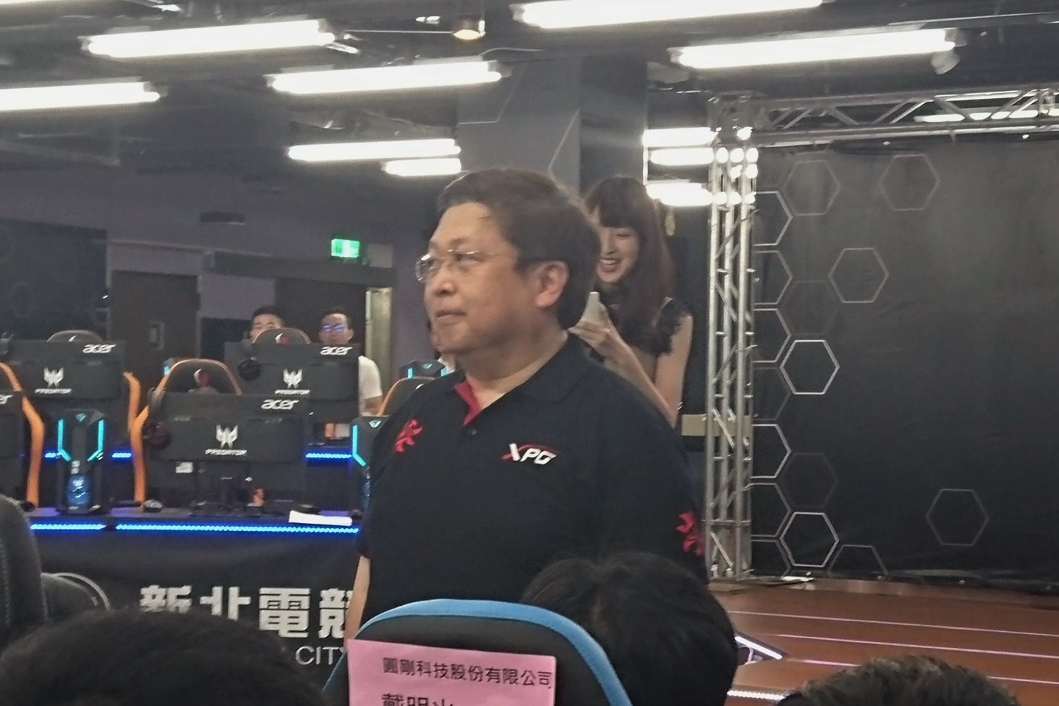 威剛董事長陳立白說，除了人才培育外，電競基地也將成為產業交流的重要據點。