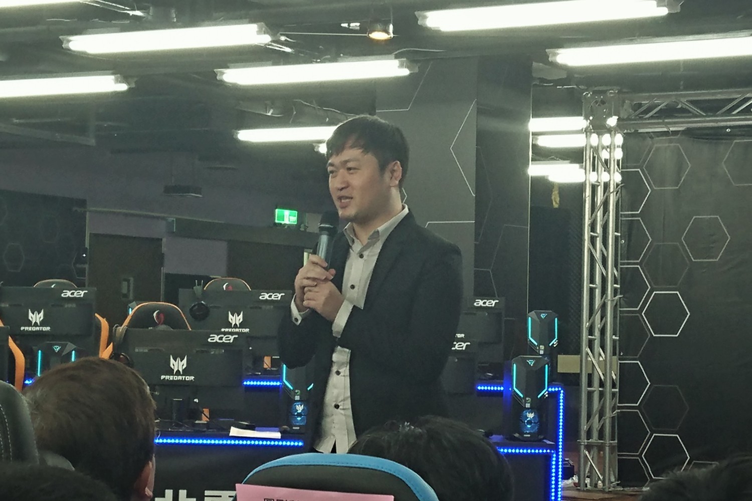 袁錦輝表示希望透過電競基地的實務課程與培訓，能夠產生更多的電競產業人才。