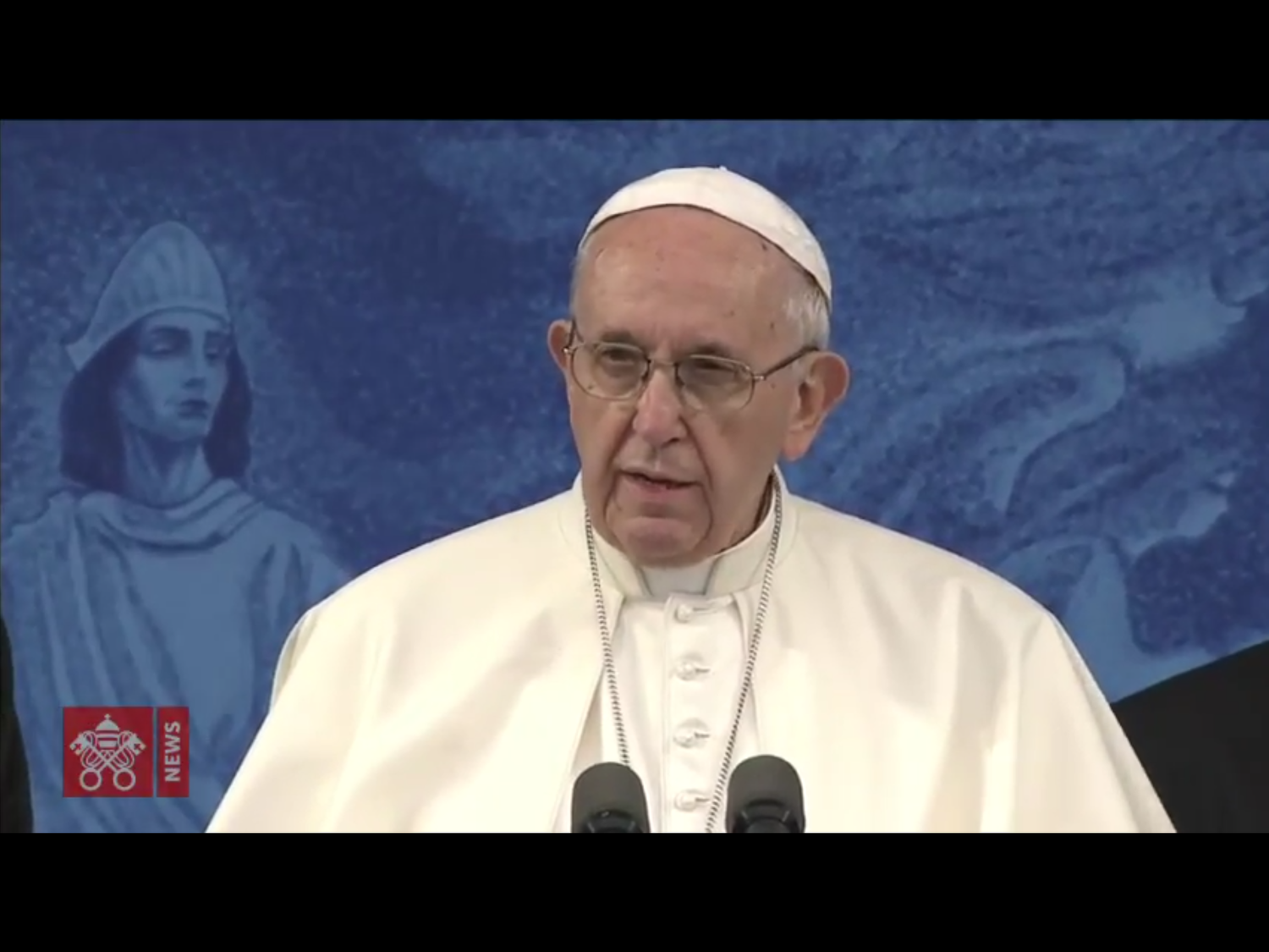 方濟各(Pope Francis,如圖)本週末訪問愛爾蘭期間,大主教維甘諾(Carlo Maria Vigano)致函保守的天主教媒體。 圖:翻攝自Youtube 方濟各(Pope Francis,如圖)本週末訪問愛爾蘭期間,大主教維甘諾(Carlo Maria Vigano)致函保守的天主教媒體。 圖:翻攝自Youtube