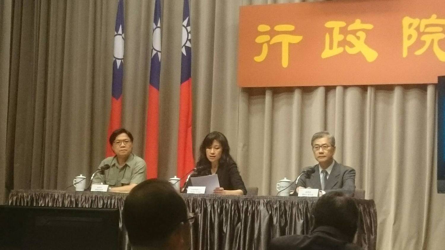 行政院發言人Kolas Yotaka 6轉述行政院長賴清德對於日本北海道強震的關心。 圖:林朝億/攝 行政院發言人Kolas Yotaka 6轉述行政院長賴清德對於日本北海道強震的關心。 圖:林朝億/攝