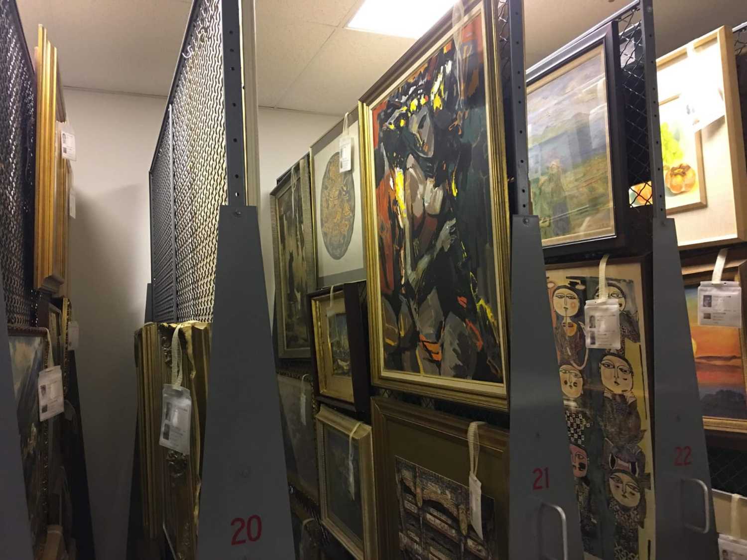 順天美術館館藏庫房。
文化部提供 順天美術館館藏庫房。
文化部提供