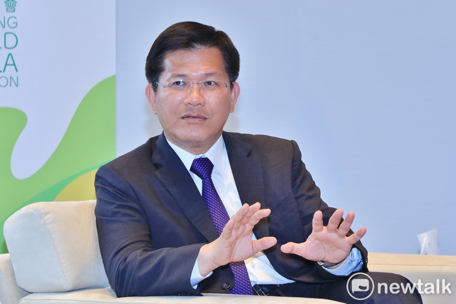 林佳龍對四年來的政績非常有信心。 林佳龍對四年來的政績非常有信心。