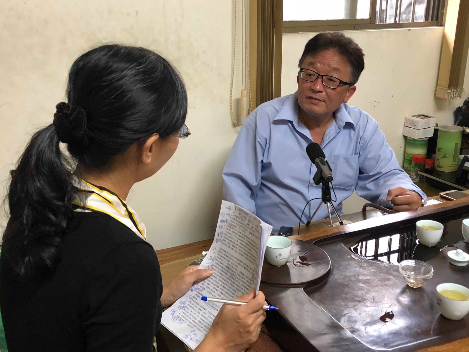台灣新巨輪服務協會理事長陳安宗與記者分享身障者胖卡規劃。 圖:吳思彥/攝 台灣新巨輪服務協會理事長陳安宗與記者分享身障者胖卡規劃。 圖:吳思彥/攝