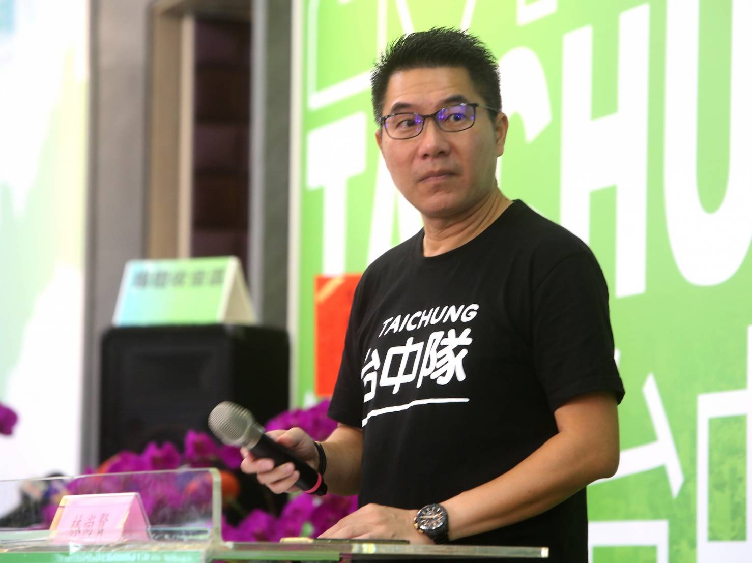 林佳龍競選總部發言人林尚賢表示,相信巿民會選擇一個認真的候選人,而不是造假欺騙的候選人。 圖 : 林尚賢/提供 林佳龍競選總部發言人林尚賢表示,相信巿民會選擇一個認真的候選人,而不是造假欺騙的候選人。 圖 : 林尚賢/提供