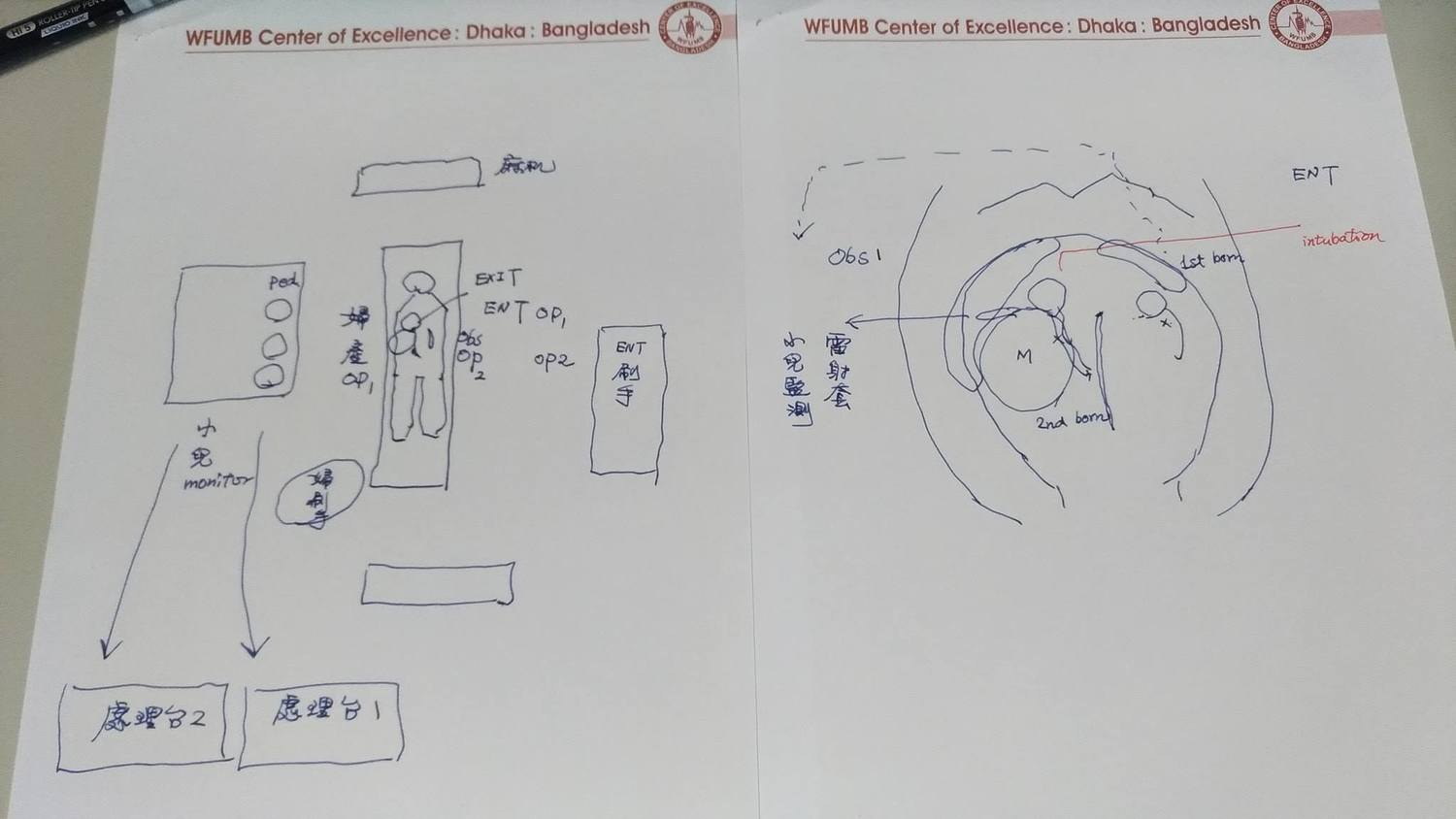 施景中的手術筆記。 圖:翻攝自施景中臉書 施景中的手術筆記。 圖:翻攝自施景中臉書
