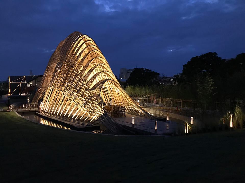 2018台中世界花博「竹跡館」入圍有建築界奧斯卡之稱的「WAF世界建築獎」,是台灣今年唯一入選的公共建設。 圖:翻攝自竹籟文創 2018台中世界花博「竹跡館」入圍有建築界奧斯卡之稱的「WAF世界建築獎」,是台灣今年唯一入選的公共建設。 圖:翻攝自竹籟文創