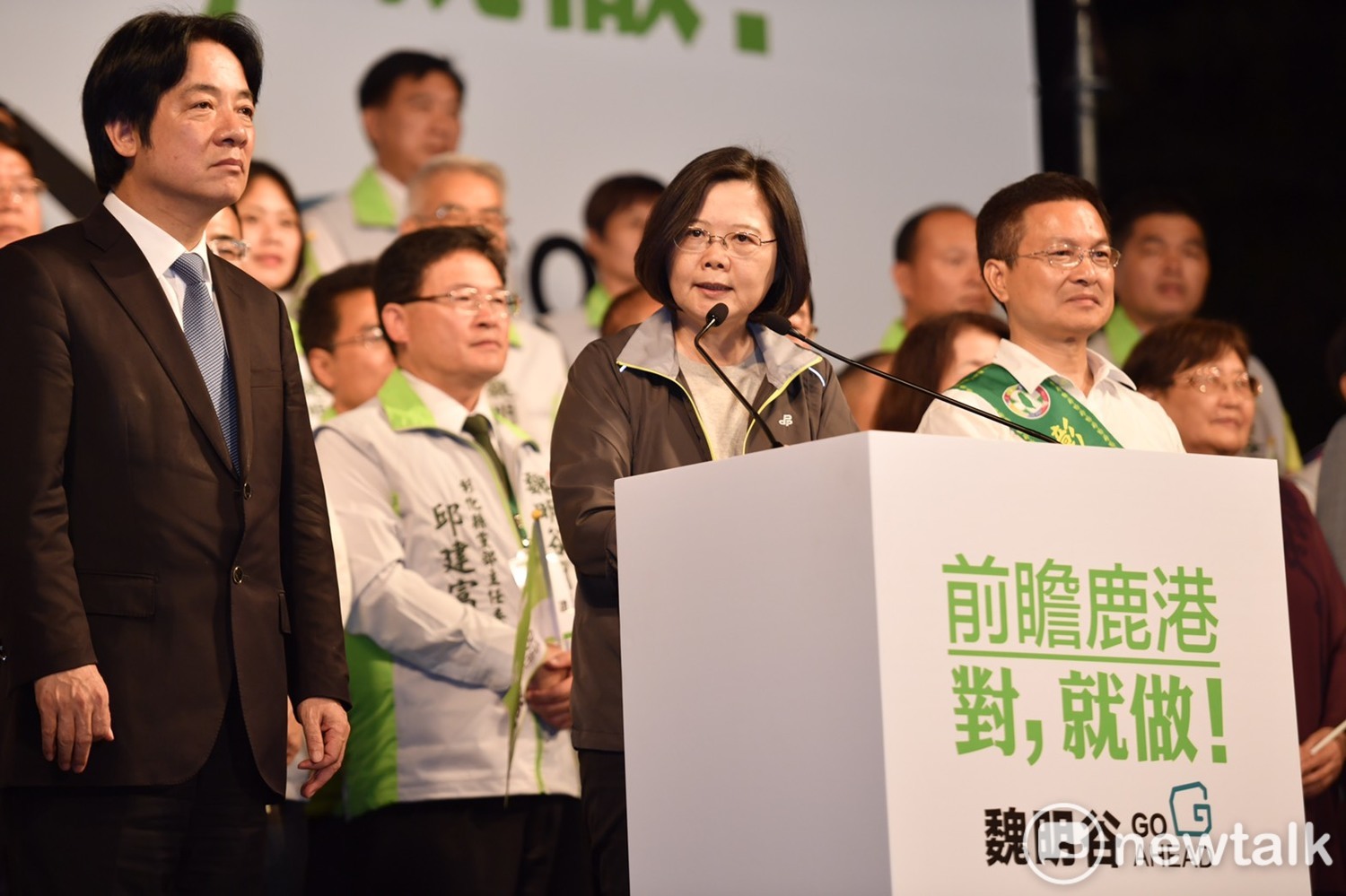 總統蔡英文呼籲彰化縣民支持魏明谷,支持台灣的民主改革。 圖:唐復年/攝 總統蔡英文呼籲彰化縣民支持魏明谷,支持台灣的民主改革。 圖:唐復年/攝