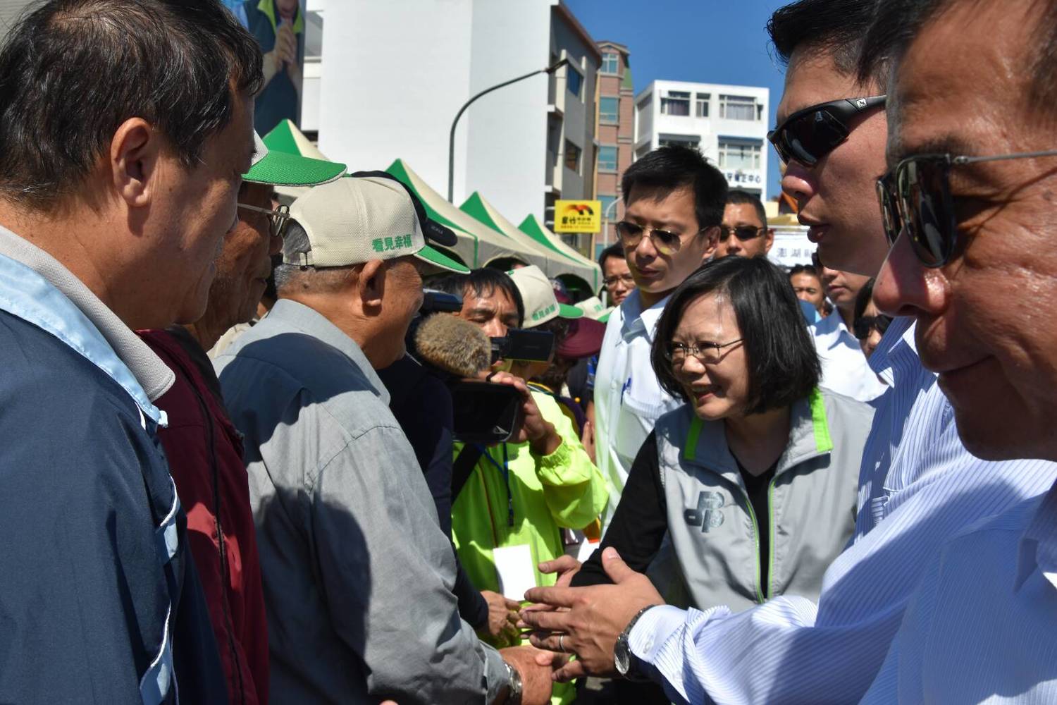 總統蔡英文今 (21) 天到澎湖為現任澎湖縣長陳光復助選。 圖:民進黨/提供 總統蔡英文今 (21) 天到澎湖為現任澎湖縣長陳光復助選。 圖:民進黨/提供