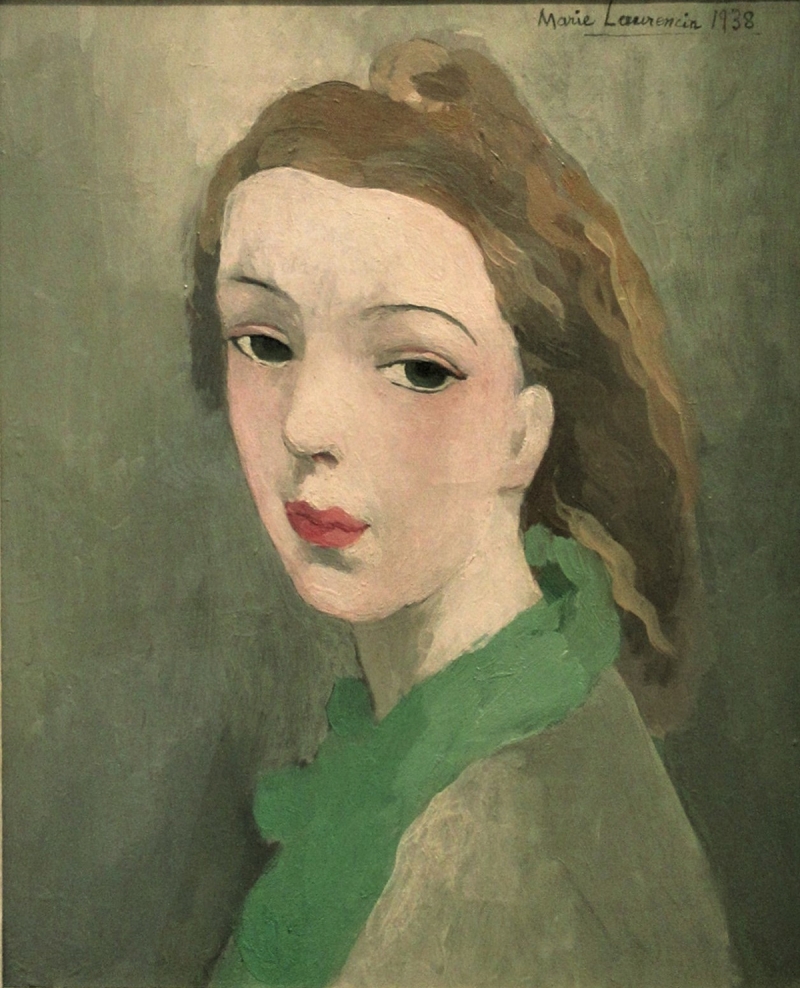 日動畫廊 Galerie Nichido_Marie Laurencin_Jeune fille_oil on canvas_34x27cm_1938 圖:截自Art Taipei網站 日動畫廊 Galerie Nichido_Marie Laurencin_Jeune fille_oil on canvas_34x27cm_1938 圖:截自Art Taipei網站