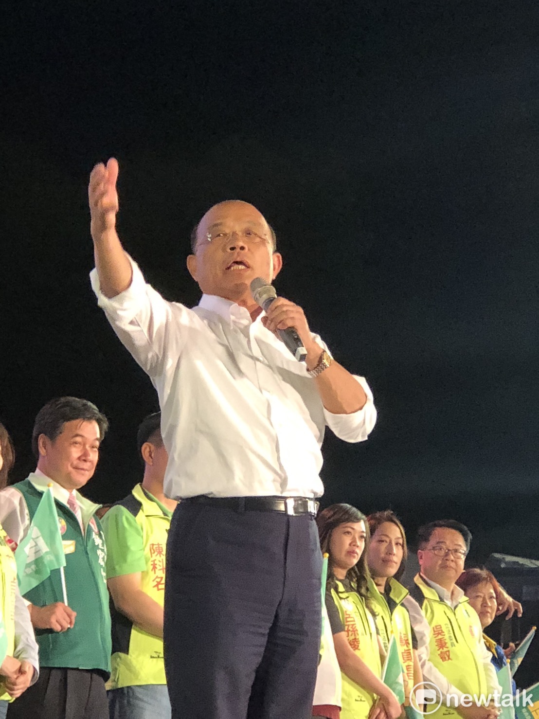 民進黨新北市長候選人蘇貞昌。 圖:周煊惠 / 攝 民進黨新北市長候選人蘇貞昌。 圖:周煊惠 / 攝