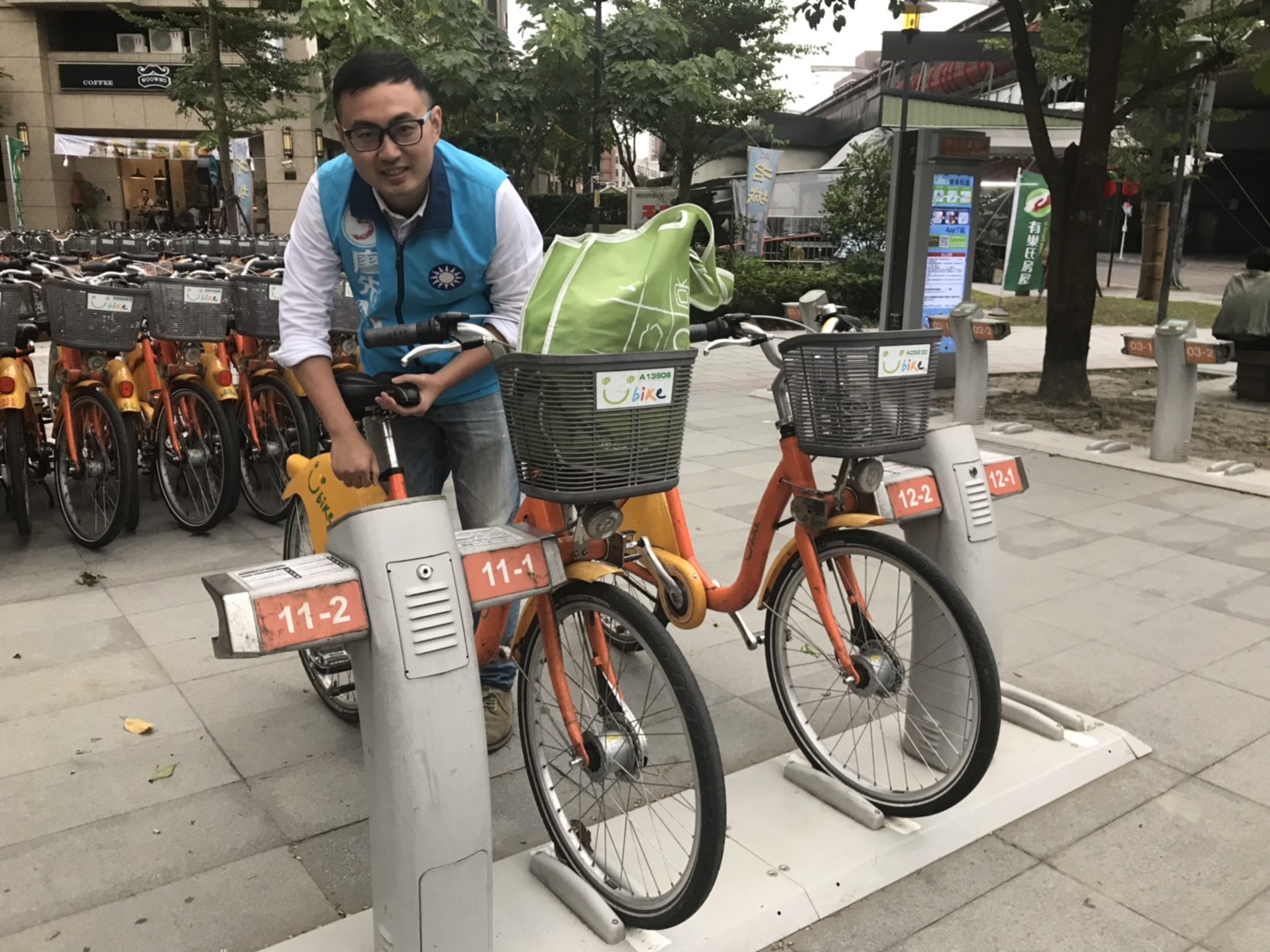 廖先翔將再爭取增設U-Bike場站。 圖:廖先翔/提供 廖先翔將再爭取增設U-Bike場站。 圖:廖先翔/提供
