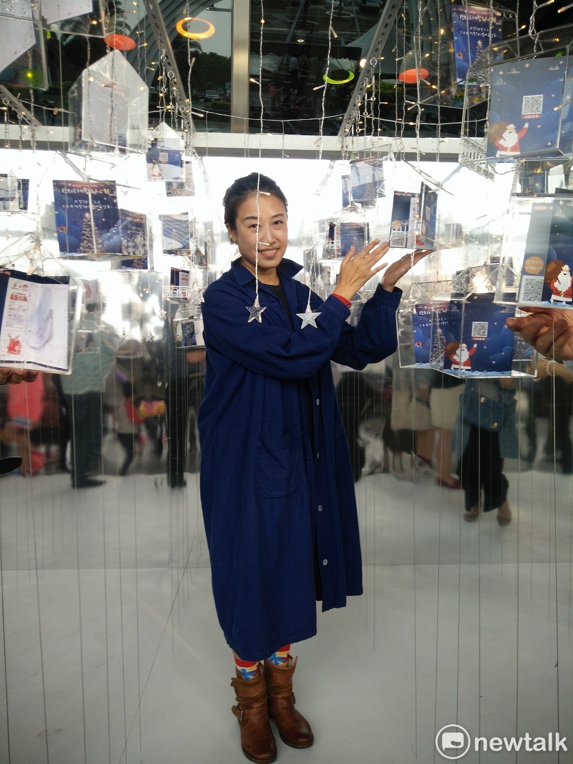 裝置藝術創作藝術家鄭婉婉。 圖:唐復年/攝 裝置藝術創作藝術家鄭婉婉。 圖:唐復年/攝