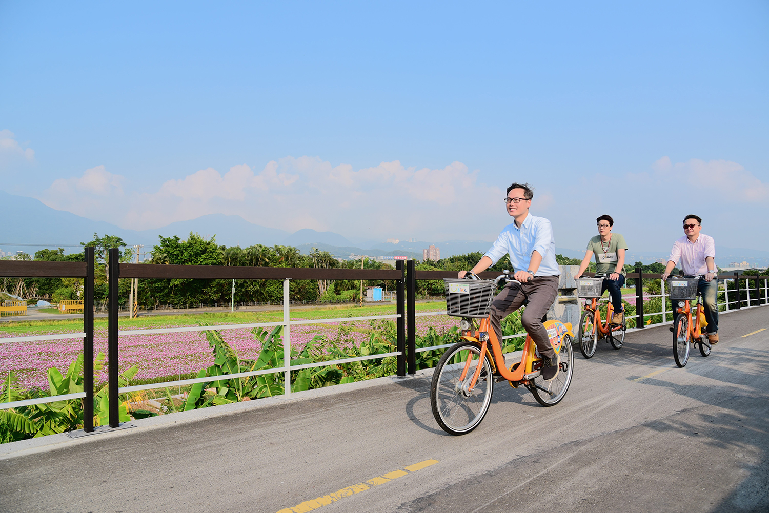 關渡平原自行車道。 圖:台北市政府工務局/提供 關渡平原自行車道。 圖:台北市政府工務局/提供