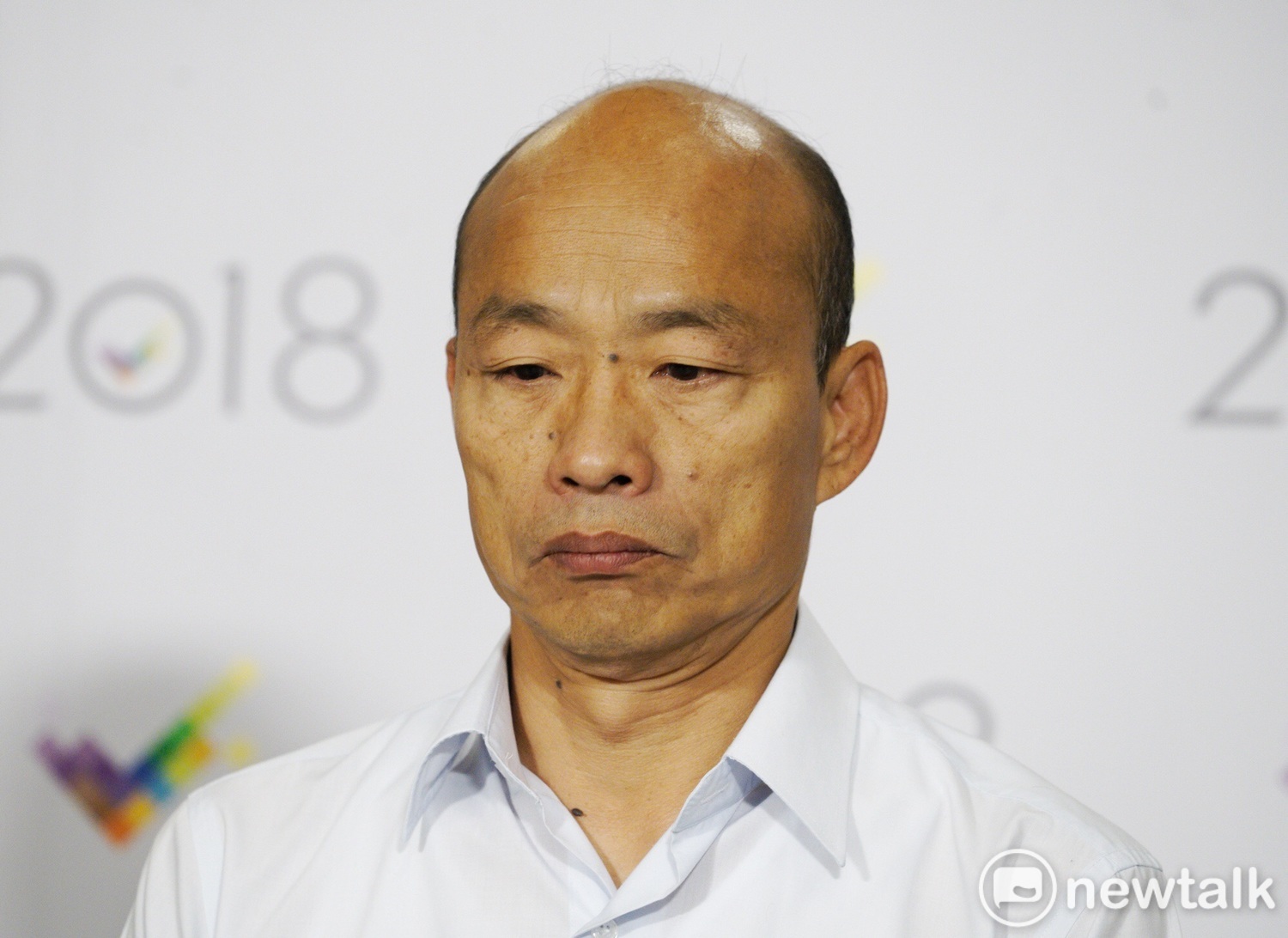 高雄市長電視辯論,國民黨候選人韓國瑜會後記者會。 圖:張良一/攝 高雄市長電視辯論,國民黨候選人韓國瑜會後記者會。 圖:張良一/攝