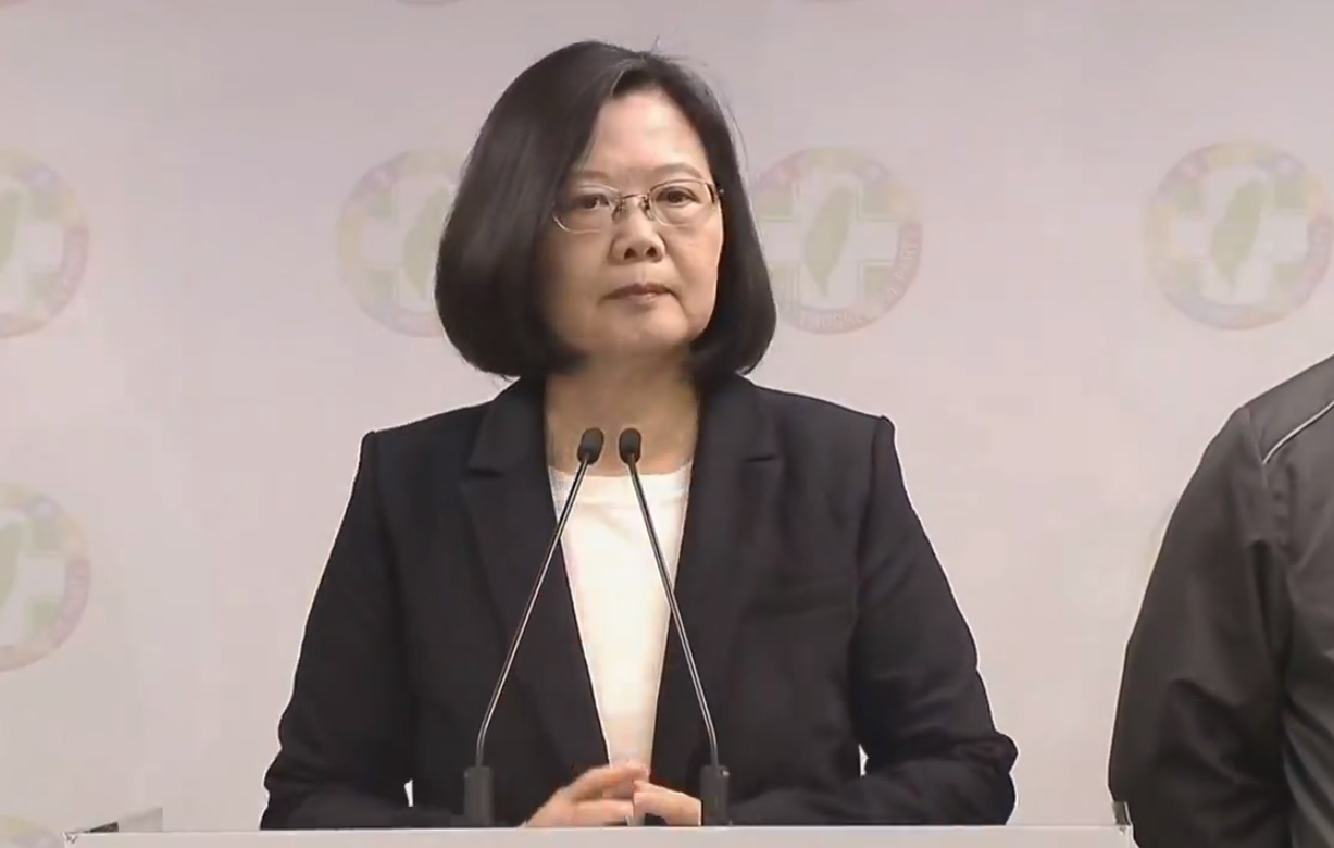 總統蔡英文24日開票後辭去民進黨主席一職。 圖:新頭殼資料照片 總統蔡英文24日開票後辭去民進黨主席一職。 圖:新頭殼資料照片