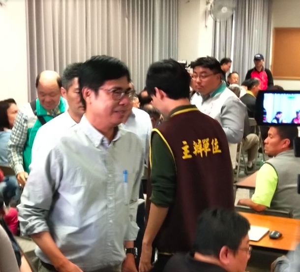 民進黨高雄市長候選人陳其邁27日與後援會幹部座談。 圖:金名/攝 民進黨高雄市長候選人陳其邁27日與後援會幹部座談。 圖:金名/攝