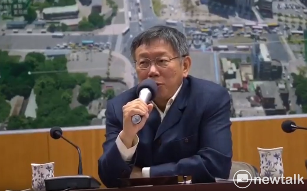 柯文哲回應媒體問題。 圖:張良一/攝 柯文哲回應媒體問題。 圖:張良一/攝