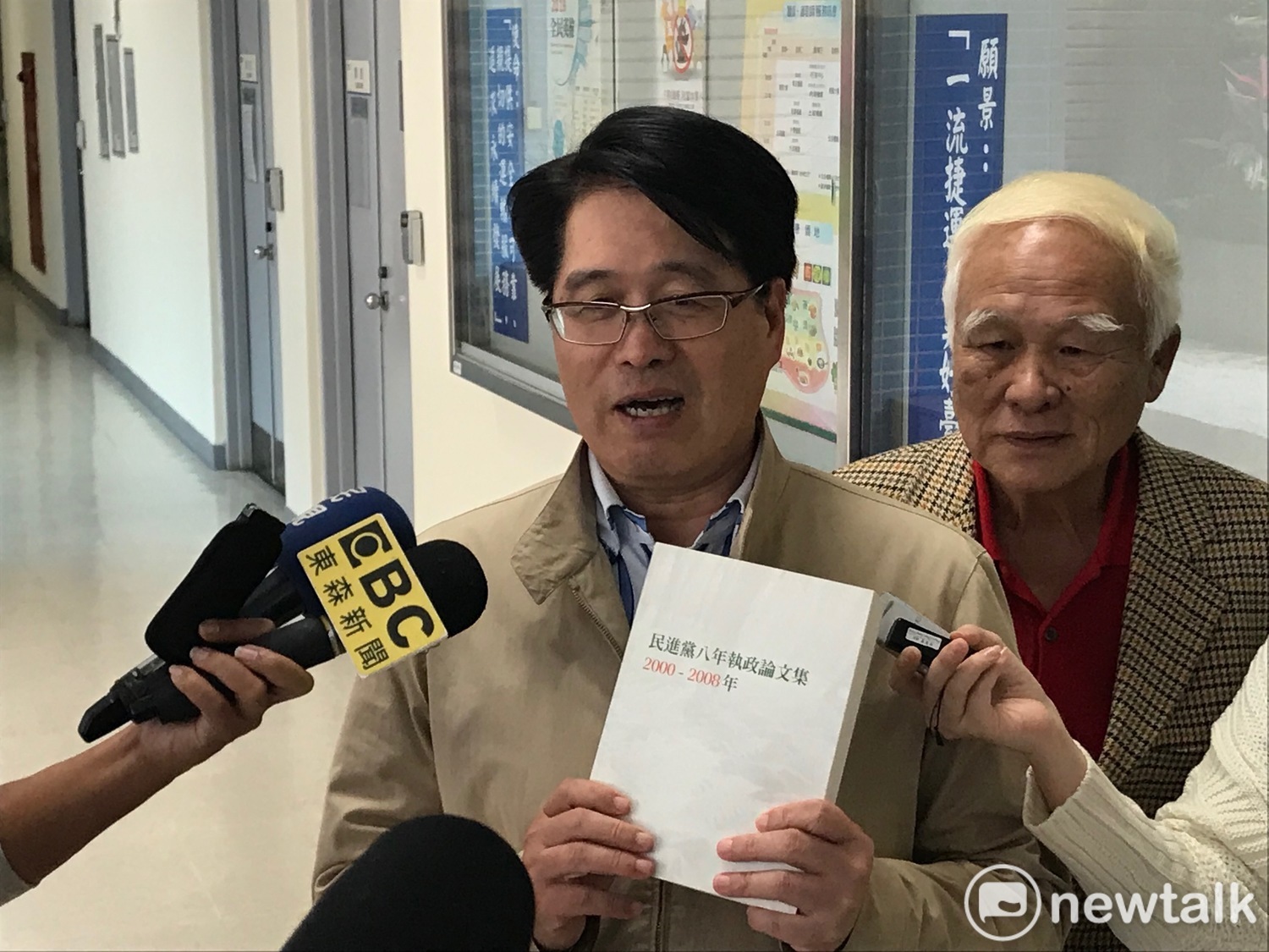 民進黨主席參選人游盈隆。 圖 : 周煊惠 / 攝 民進黨主席參選人游盈隆。 圖 : 周煊惠 / 攝