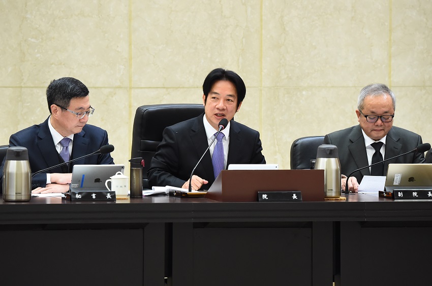 六都市長前天上任,今天首次到行政院參加院會。 圖:行政院/提供 六都市長前天上任,今天首次到行政院參加院會。 圖:行政院/提供