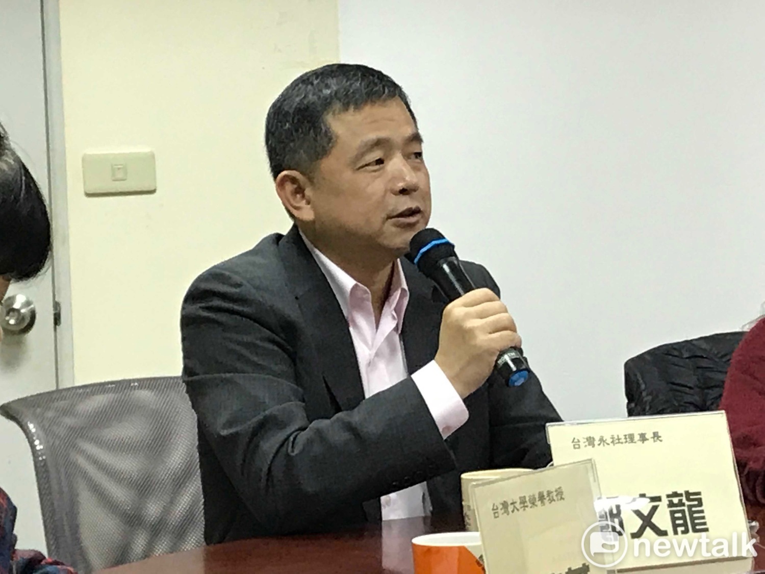 台灣永社社長鄭文龍。 圖 : 周煊惠 / 攝 台灣永社社長鄭文龍。 圖 : 周煊惠 / 攝
