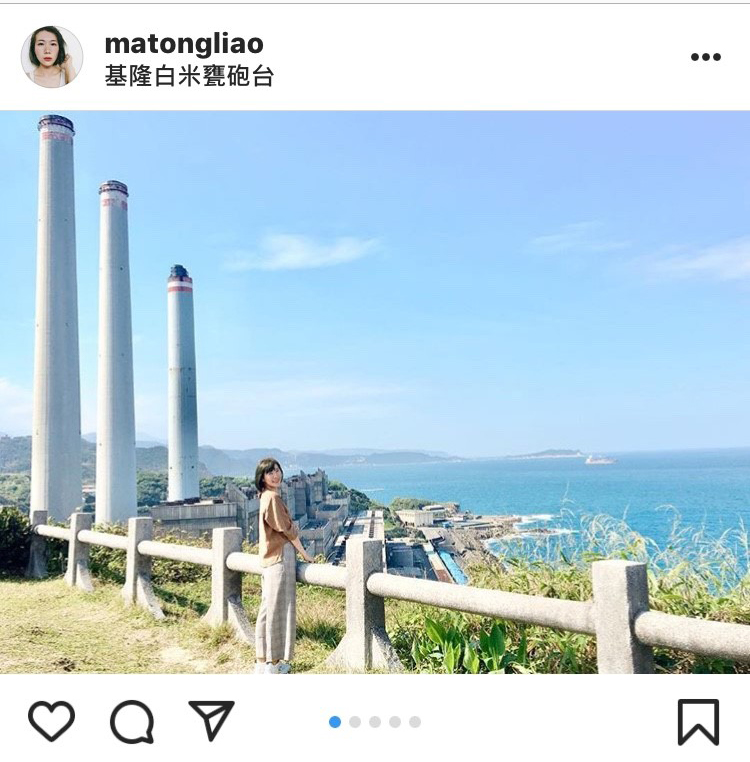 「白米甕砲台」美麗的景緻,也吸引許多偶像劇在此取景。 圖:翻攝自instagram matongliao/開放權限 「白米甕砲台」美麗的景緻,也吸引許多偶像劇在此取景。 圖:翻攝自instagram matongliao/開放權限
