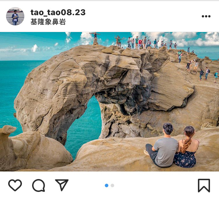 深奧「象鼻岩」的景色,是近期IG上熱門的打卡景點。 圖:翻攝自instagram tao.tao08.23/開放權限 深奧「象鼻岩」的景色,是近期IG上熱門的打卡景點。 圖:翻攝自instagram tao.tao08.23/開放權限