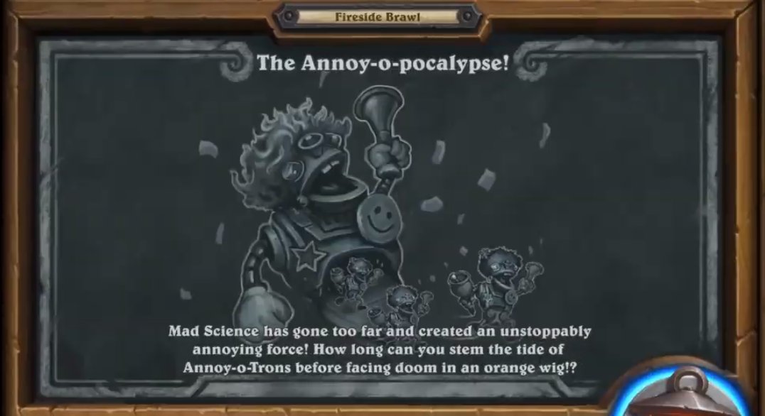 Annoy-o-pocalypse是爐邊聚會專屬的大亂鬥,高分榜的設定是重要概念。 Annoy-o-pocalypse是爐邊聚會專屬的大亂鬥,高分榜的設定是重要概念。
