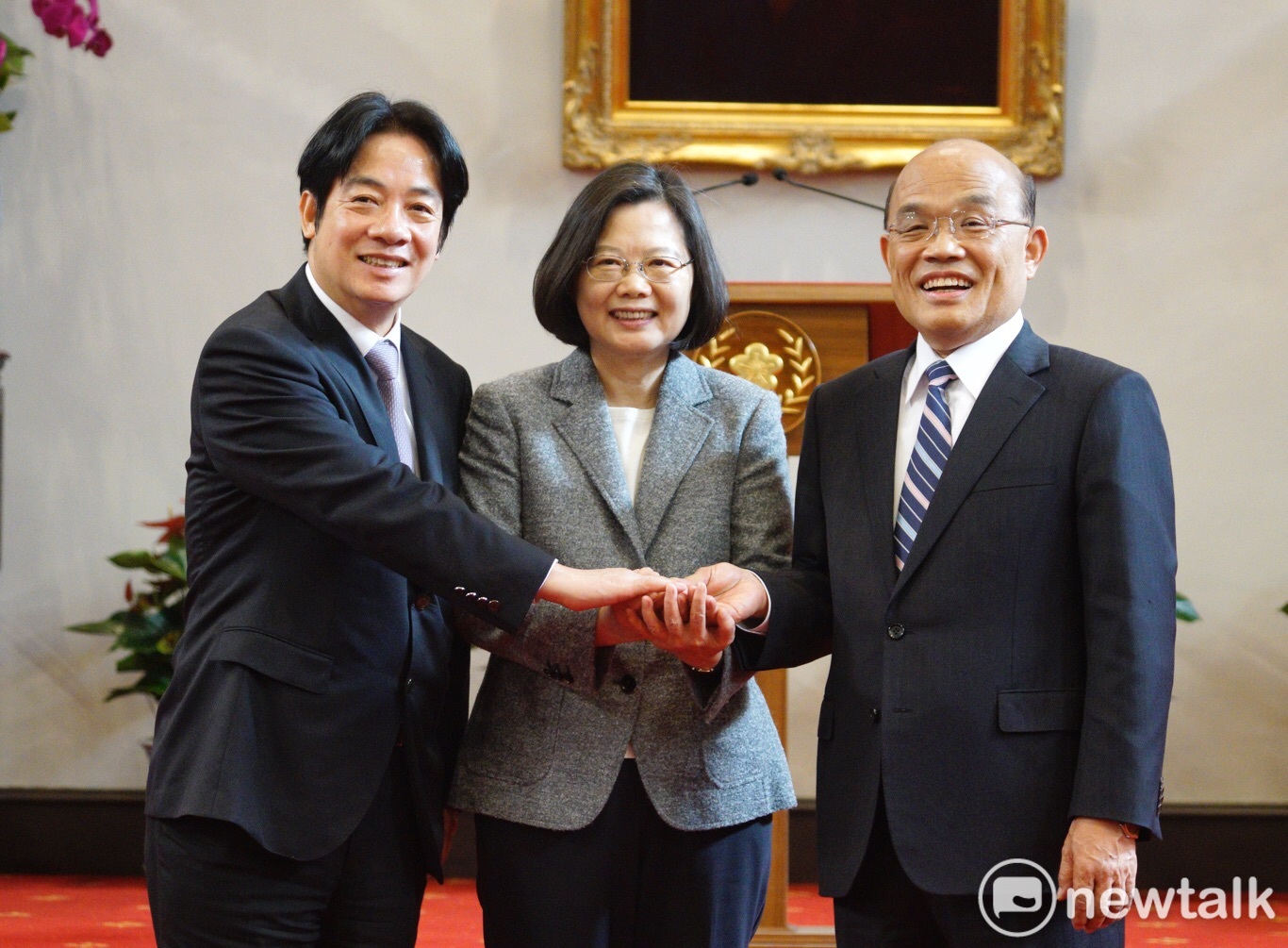 總統府今天發佈蘇貞昌接替賴清德成為新任行政院長。 圖 : 張良一/攝 總統府今天發佈蘇貞昌接替賴清德成為新任行政院長。 圖 : 張良一/攝
