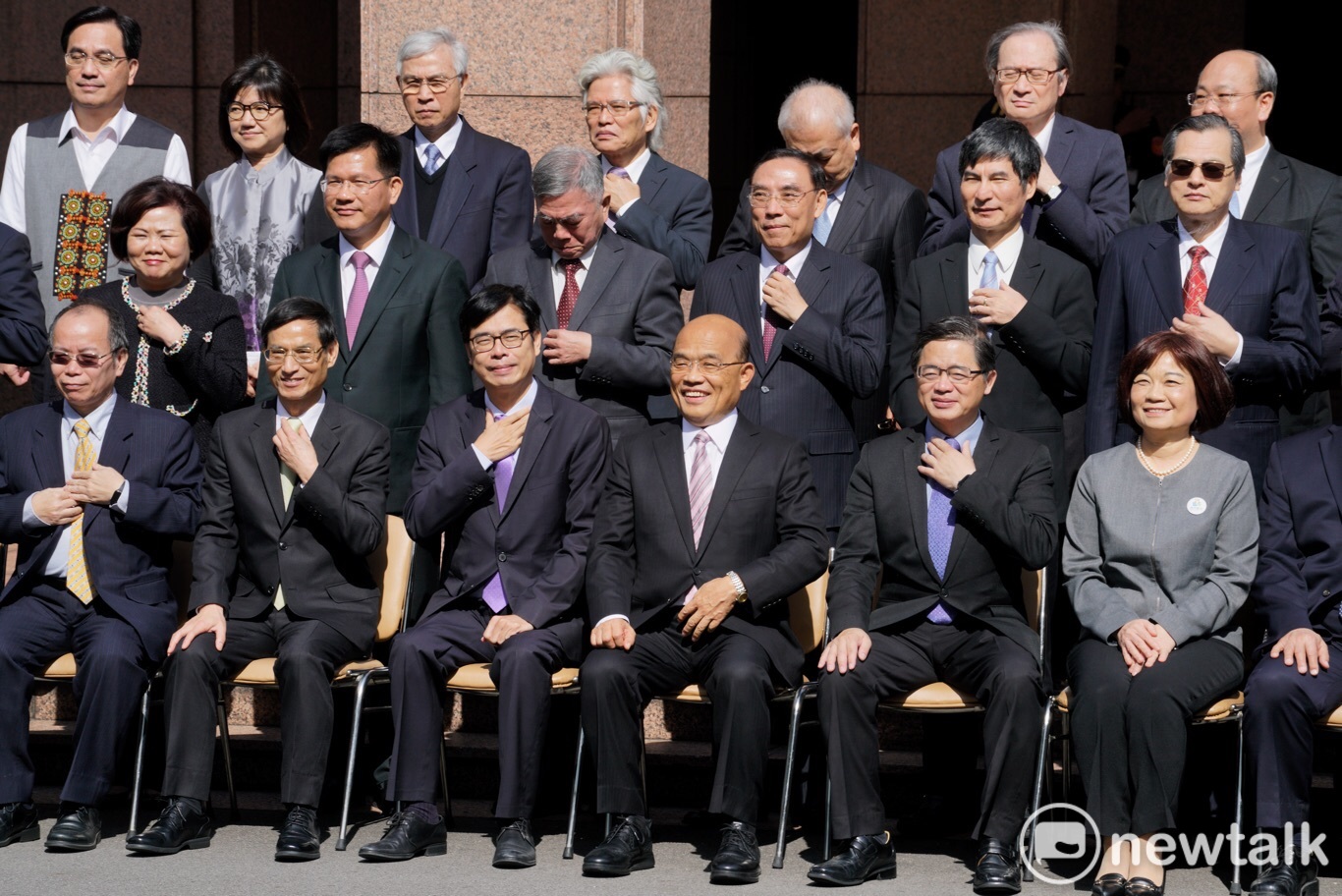 蘇內閣正式出發。 圖:張良一/攝 蘇內閣正式出發。 圖:張良一/攝
