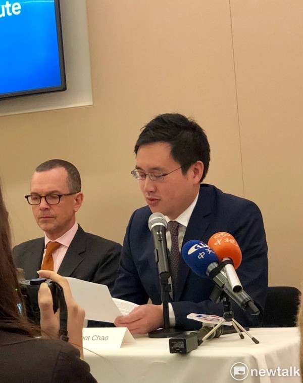 駐美代表處政治組組長「口譯哥」趙怡翔今(17)日現身GTI座談會。 圖:擷自美台商業協會推特 駐美代表處政治組組長「口譯哥」趙怡翔今(17)日現身GTI座談會。 圖:擷自美台商業協會推特