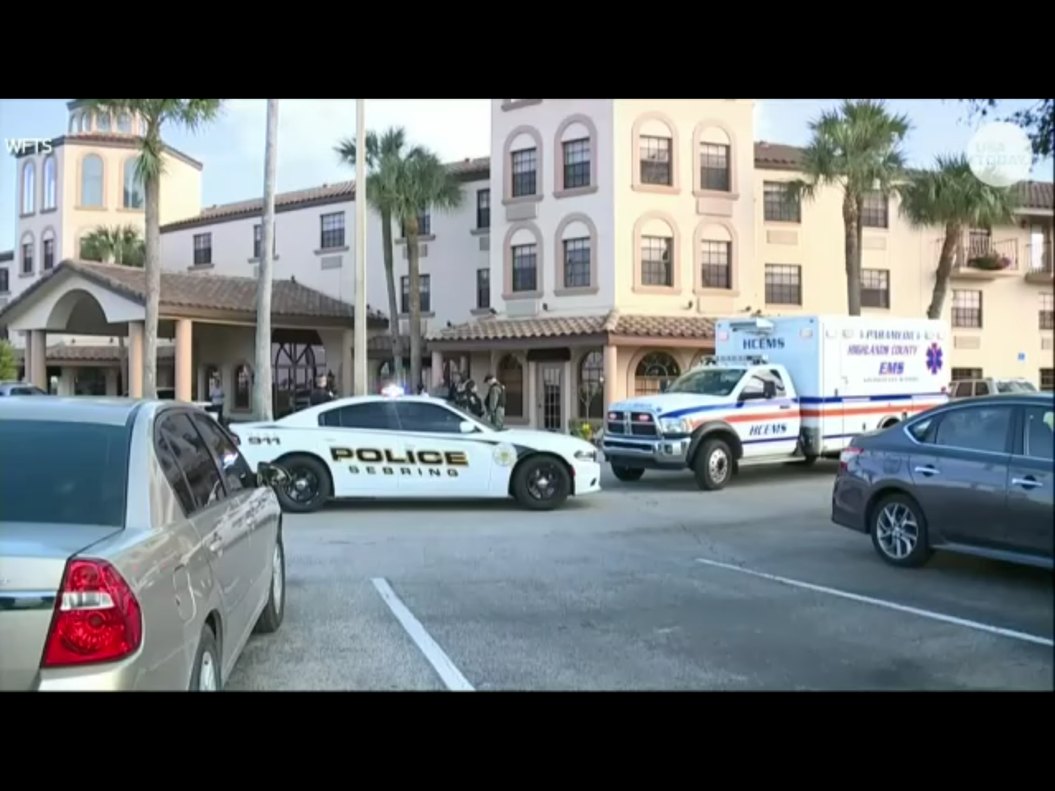 美國佛羅里達州警方說,佛州中部小鎮塞柏林一家銀行今天發生槍擊事件,槍手殺害至少5人後被捕。 圖:翻攝自Youtube 美國佛羅里達州警方說,佛州中部小鎮塞柏林一家銀行今天發生槍擊事件,槍手殺害至少5人後被捕。 圖:翻攝自Youtube