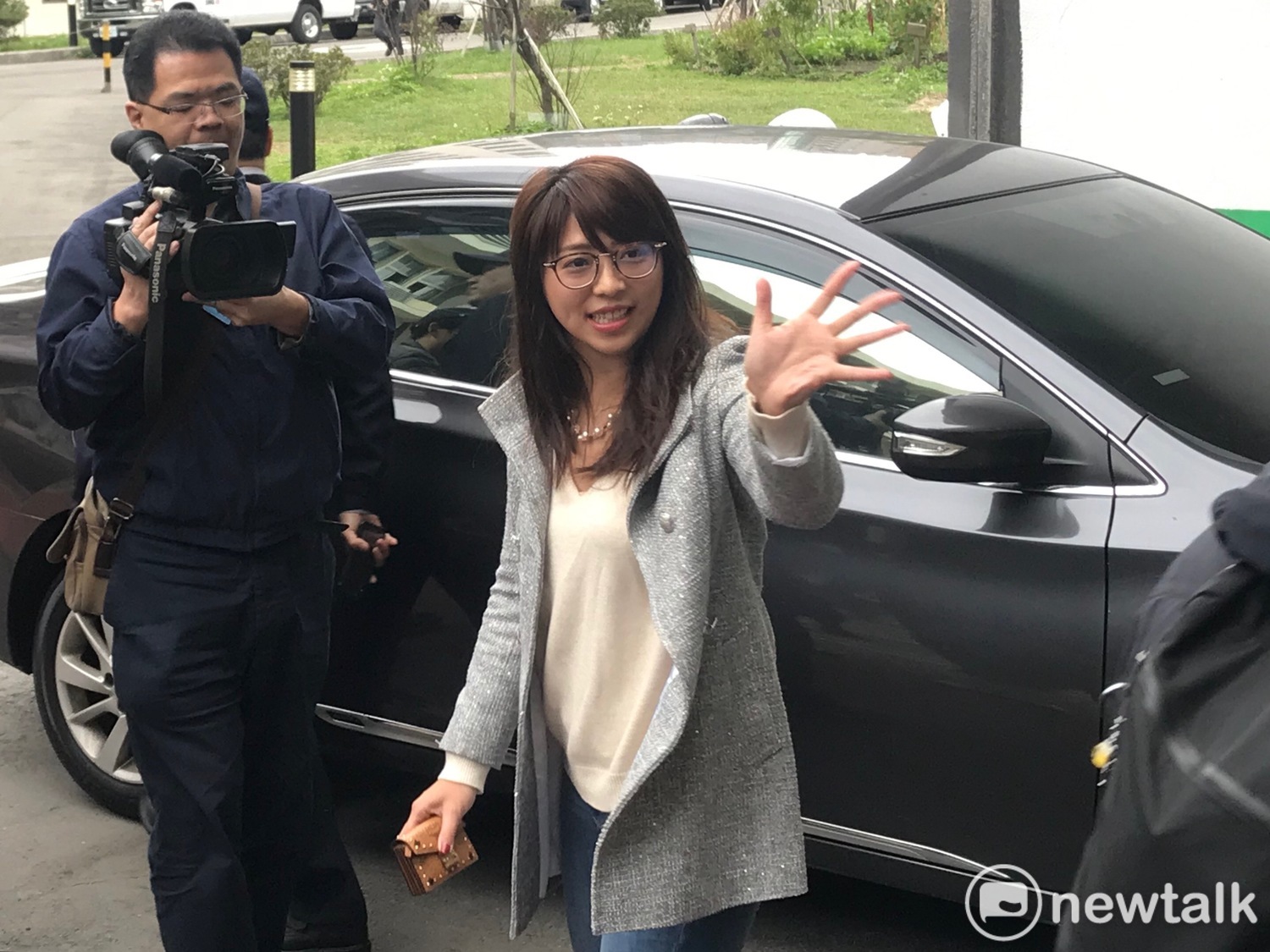 「柯家軍」立委參選人陳思宇今日前往投開票所透票。 圖 : 周煊惠 / 攝 「柯家軍」立委參選人陳思宇今日前往投開票所透票。 圖 : 周煊惠 / 攝
