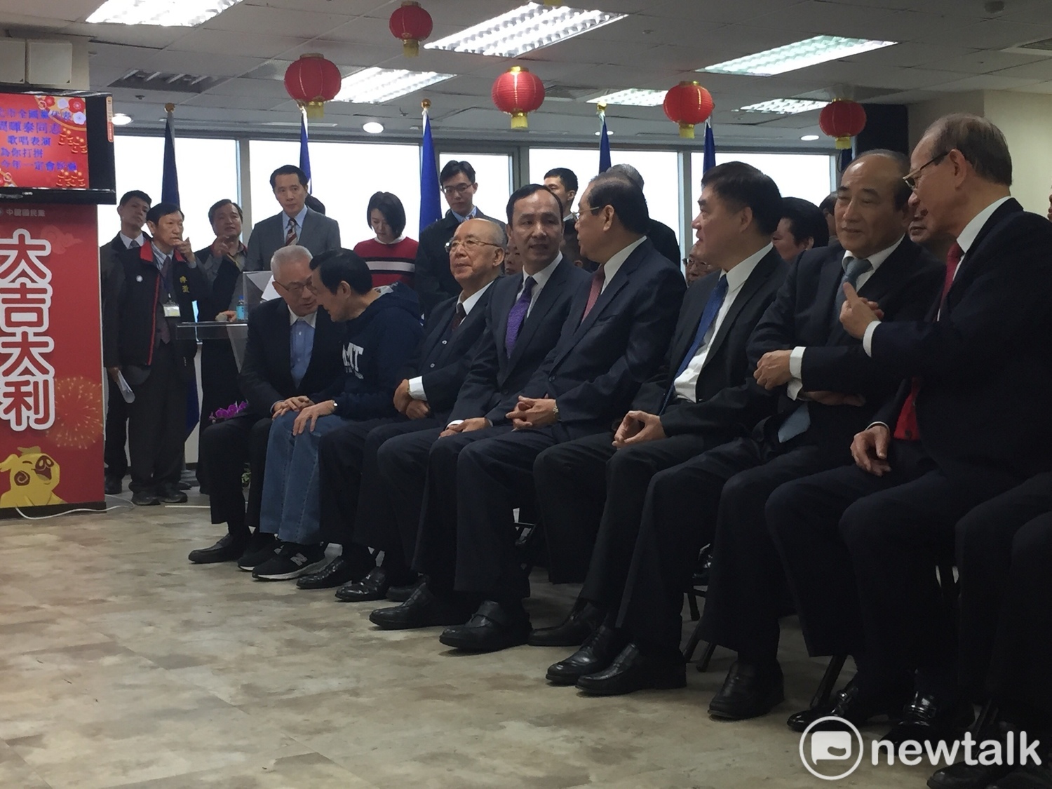 國民黨11日舉辦黨內新春團拜。 圖:趙婉淳/攝 國民黨11日舉辦黨內新春團拜。 圖:趙婉淳/攝