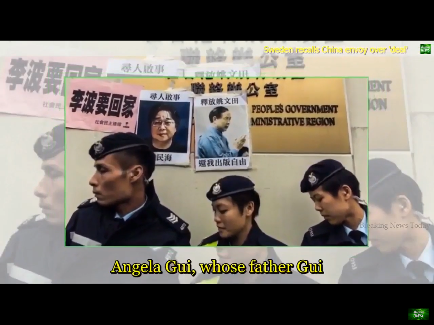 桂民海在2017年10月曾被釋放,但他女兒Angela於2018年1月份宣布,桂民海在前往北京去的火車上又被兩名國安帶走,兩名陪同桂民海的瑞典外交官也見證了逮捕過程。 圖:翻攝自Youtube