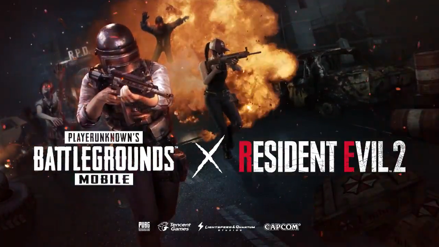 《PUBG Mobile》將與《惡靈古堡2重製版》推出合作殭屍模式。 圖:翻攝自推特 《PUBG Mobile》將與《惡靈古堡2重製版》推出合作殭屍模式。 圖:翻攝自推特