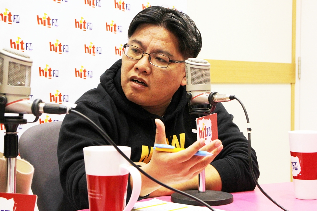 邱顯智今天接受周玉蔻專訪。 邱顯智今天接受周玉蔻專訪。