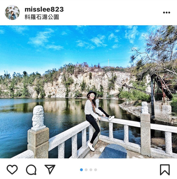 「料羅南石滬公園」有著金門迷你版張家界的美稱。 圖:翻攝自instagram misslee123/開放權限 「料羅南石滬公園」有著金門迷你版張家界的美稱。 圖:翻攝自instagram misslee123/開放權限