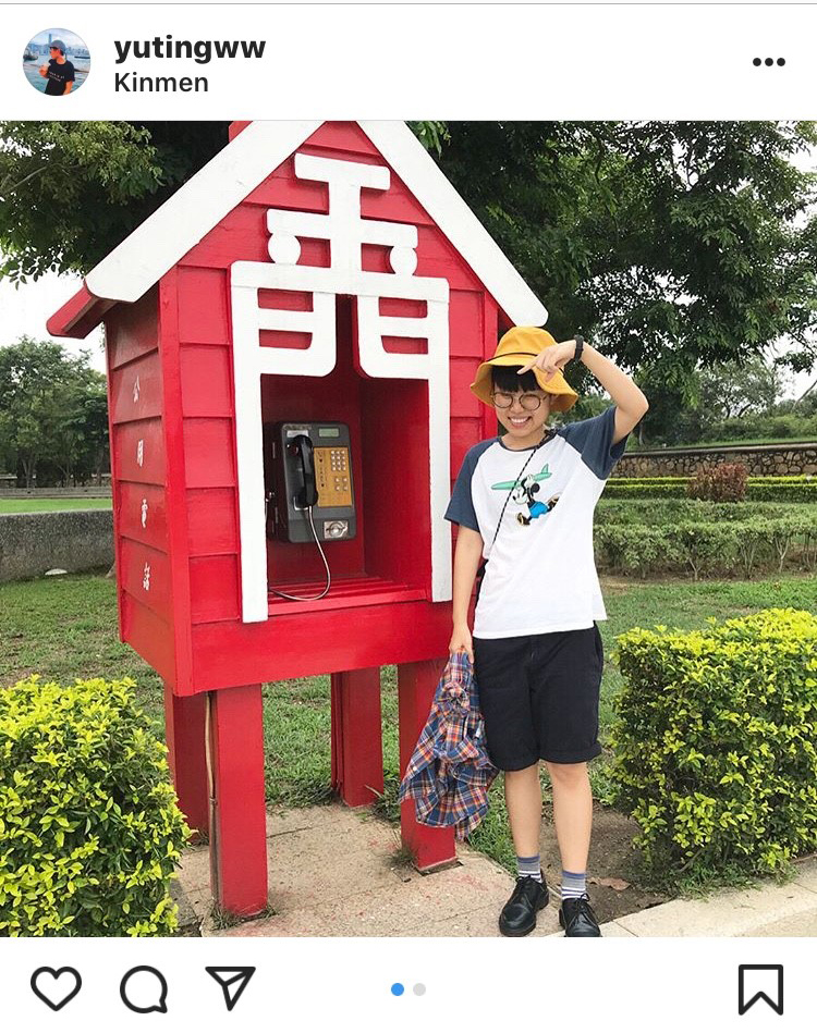 「莒光樓金門電話亭」是金門另類的地標。 圖:翻攝自instagram yutingww/開放權限 「莒光樓金門電話亭」是金門另類的地標。 圖:翻攝自instagram yutingww/開放權限