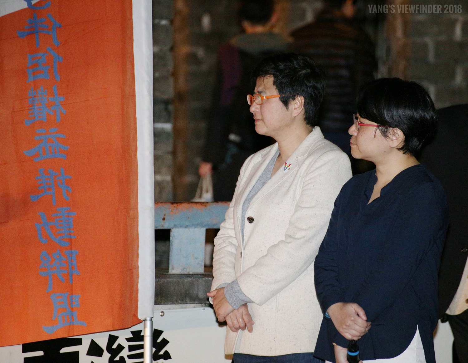 長期投入婚姻平權運動的伴侶盟理事長許秀雯(左)與伴侶盟秘書長簡至潔(右)。 圖:台灣伴侶權益推動聯盟提供 長期投入婚姻平權運動的伴侶盟理事長許秀雯(左)與伴侶盟秘書長簡至潔(右)。 圖:台灣伴侶權益推動聯盟提供