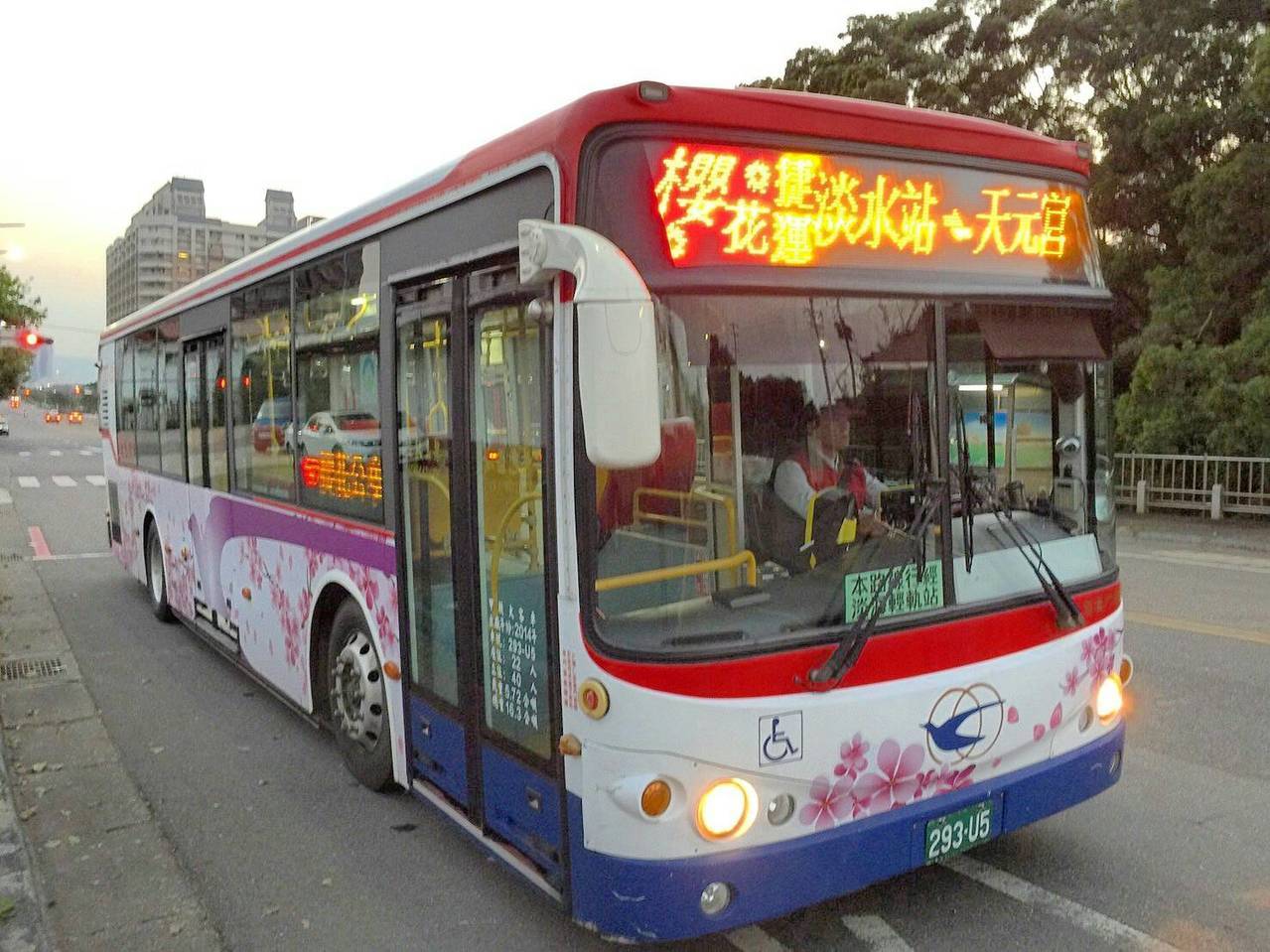 因應淡水天元宮賞櫻人潮,新北市交通局從2月28日起將新增兩條接駁公車。 圖:新北市交通局/提供 因應淡水天元宮賞櫻人潮,新北市交通局從2月28日起將新增兩條接駁公車。 圖:新北市交通局/提供